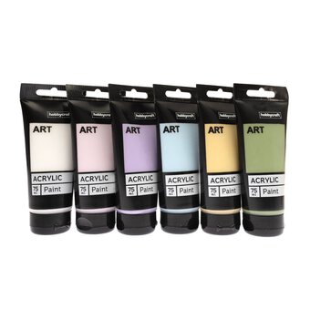 Pastel Art Acrylic Paint 75ml 6 Pack