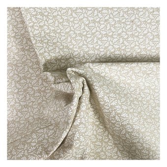 Natural Flower Stem Cotton Fabric by the Metre