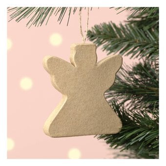 Mache Hanging Angel Decoration 9.5cm