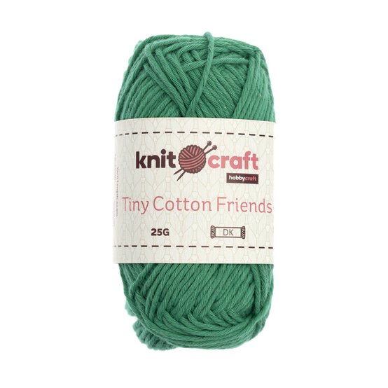 Knitcraft Kelly Green Tiny Cotton Friends Yarn 25g image number 1