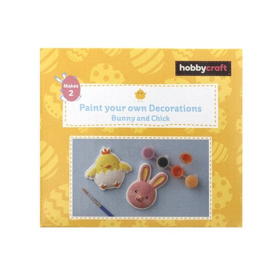 Paint Your Own Bunny and Chick Decorations 2 Pack  image number 4