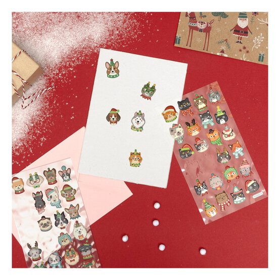 Christmas Dog Puffy Stickers image number 2