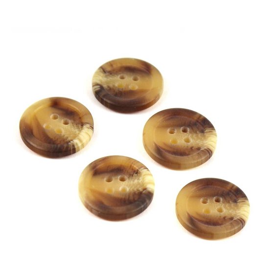 Hemline Assorted Basic Knitwear Button 5 Pack image number 1