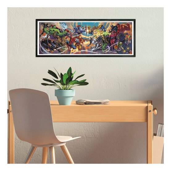 Clementoni Marvel Heroes vs Evil Panorama Jigsaw Puzzle 1000 Pieces image number 3