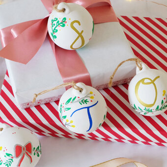 How to Personalise and Decorate Ceramic Baubles