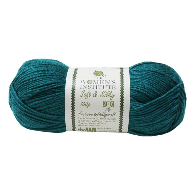 Women's Institute Azure Soft and Silky 4 Ply Yarn 100g