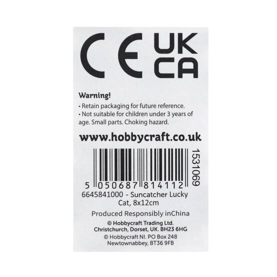 Lucky Cat Plastic Suncatcher image number 6