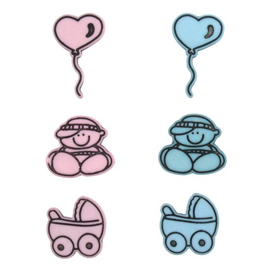 Trimits Baby Craft Buttons 6 Pieces image number 1