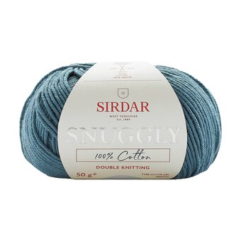 Sirdar Smokey Blue Snuggly 100% Cotton DK 50g 