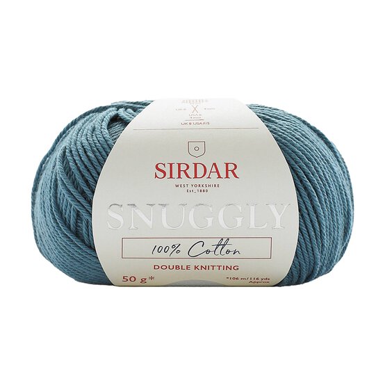 Sirdar Smokey Blue Snuggly 100% Cotton DK 50g  image number 1