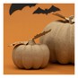 Mache Pumpkin with Leaves 13cm image number 3
