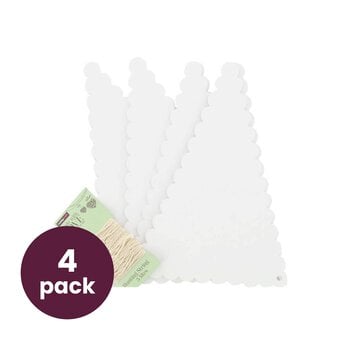 White Scalloped Edge Bunting 5m 4 Pack Bundle
