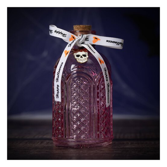 Pink Ghost Potion Bottle with Cork Top 13cm image number 1