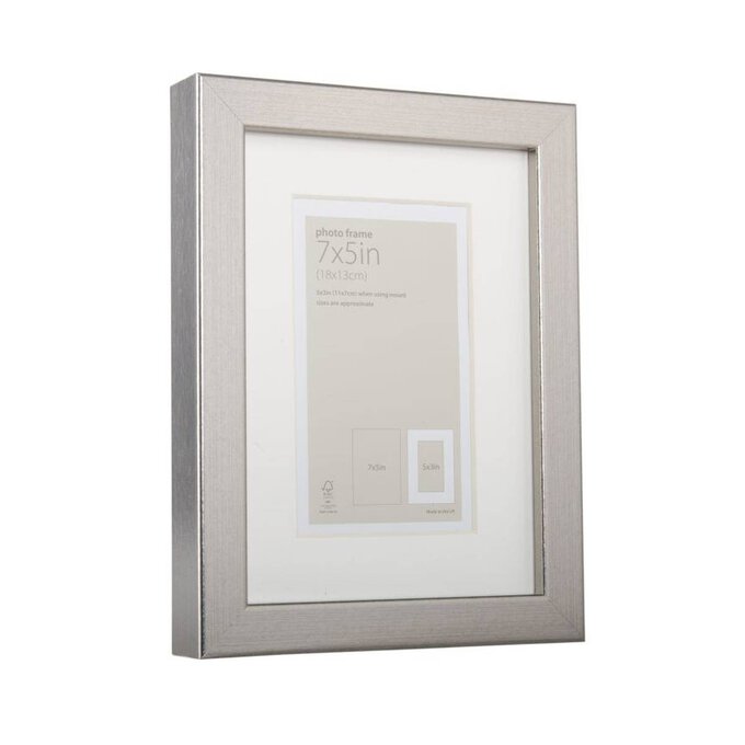 Metallic Pewter Picture Frame 7 x 5 Inches image number 1