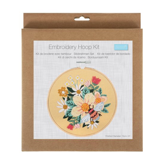 Trimits Buzzy Bee Embroidery Hoop Kit image number 1