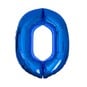 Extra Large Blue Foil Number 0 Balloon image number 1