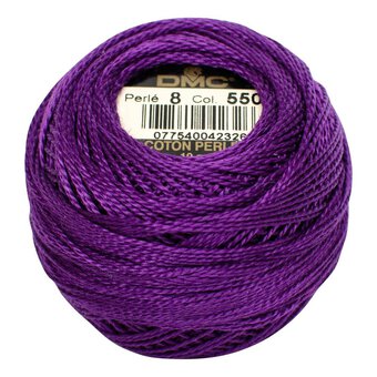 DMC Purple Pearl Cotton Thread on a Ball Size 8 80m (550)