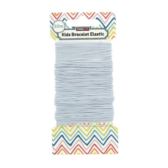 White Bracelet Elastic 10m image number 1