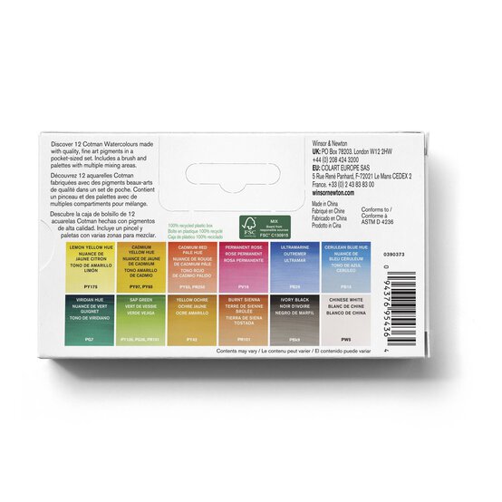 Winsor & Newton Cotman Watercolours Pocket Set image number 6