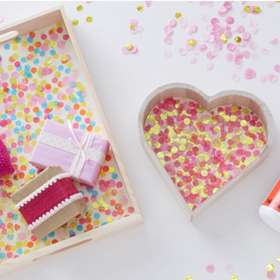 How to Make a Confetti Tray image number 1