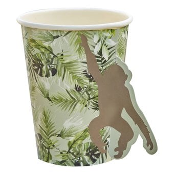 Ginger Ray Monkey Party Paper Cups 8 Pack