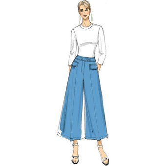 Vogue Women's Petite Trousers Sewing Pattern V9361 (6-14)