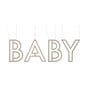 Ginger Ray Wooden Baby Hanging Decoration image number 1