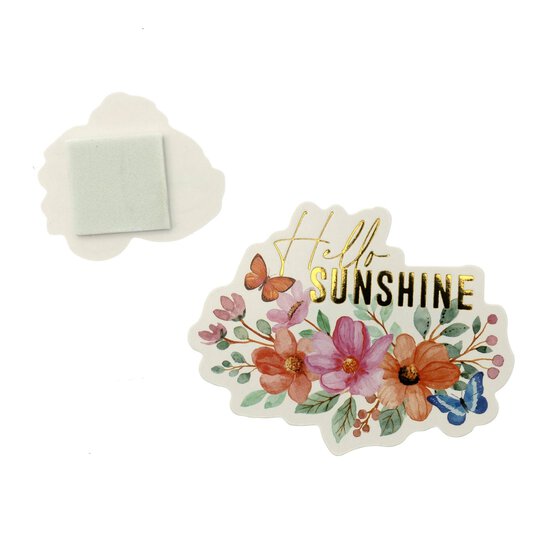 Watercolour Flower Card Toppers 8 Pack image number 3