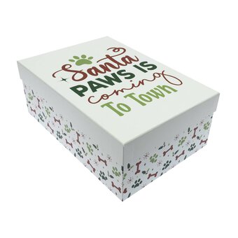 Santa Paws Gift Box 28cm x 20cm x 10cm