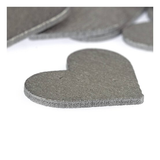 Silver Wooden Hearts 18 Pack image number 2