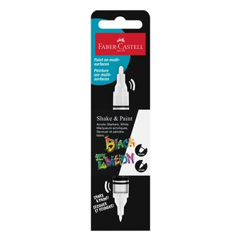 Faber-Castell White Shake & Paint Acrylic Marker