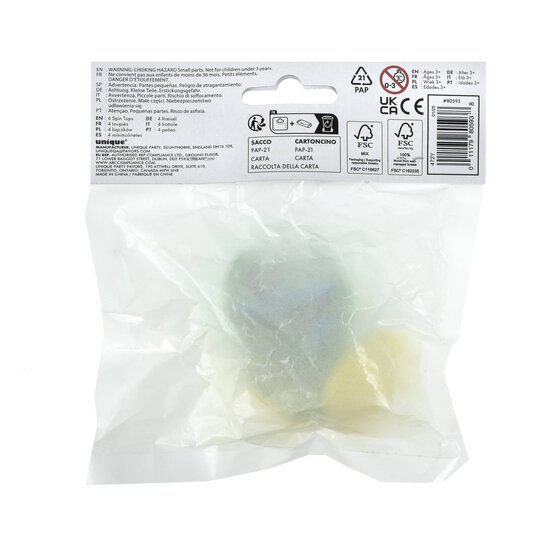 Wooden Spinning Tops 4 Pack image number 6