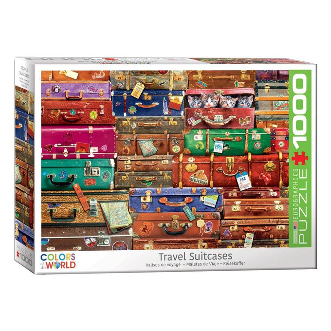 Eurographics Travel Suitcases Jigsaw Puzzle 1000 Pieces image number 1