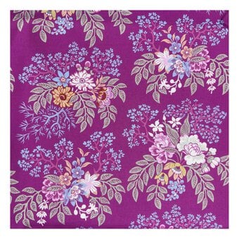 V&A Pressed in Time Spring Meadow Cotton Fabric by the Metre