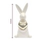 Glazed Rabbit with a Gold Heart 12cm  image number 3