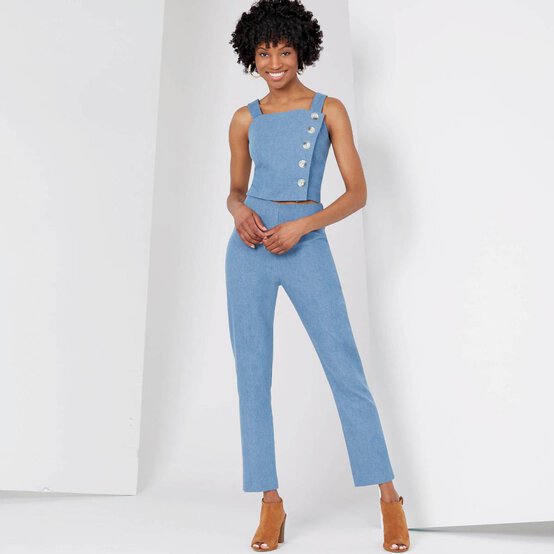 New Look Women's Top and Trousers Sewing Pattern N6627 image number 3