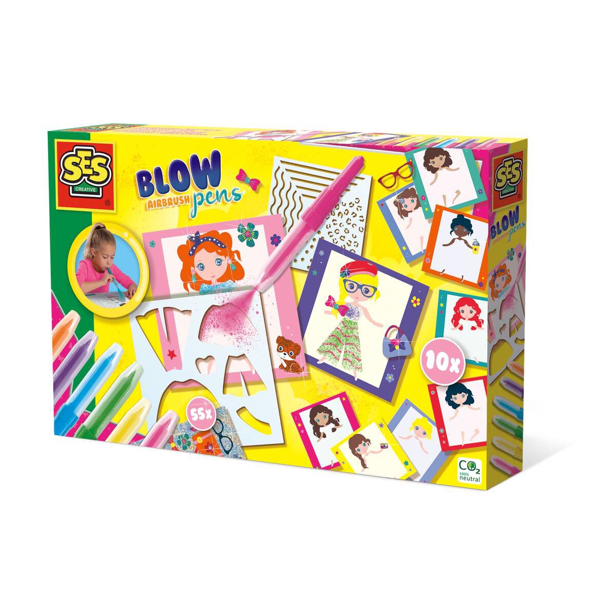 SES Creative Blow Airbrush Pens Fashion Set Hobbycraft