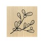Mistletoe Wooden Stamp 3.8cm x 3.8cm image number 4