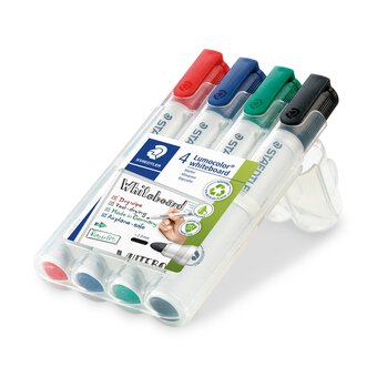 Staedtler Classic Lumocolor Whiteboard Marker Pens 4 Pack 