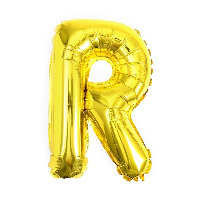 Gold Foil Letter R Balloon image number 1