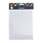 White and Gold Foiled Letter Stickers 2 Sheets image number 4