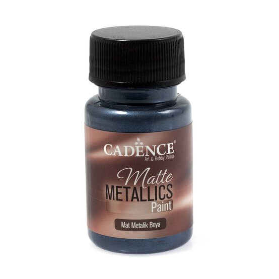 Cadence Dark Turquoise Matte Metallic Paint 50ml image number 1