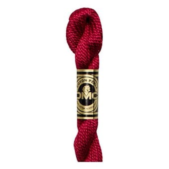 DMC Red Pearl Cotton Thread Size 5 25m (498)