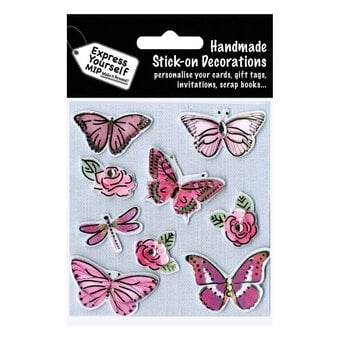 Express Yourself Butterflies Card Toppers 9 Pieces