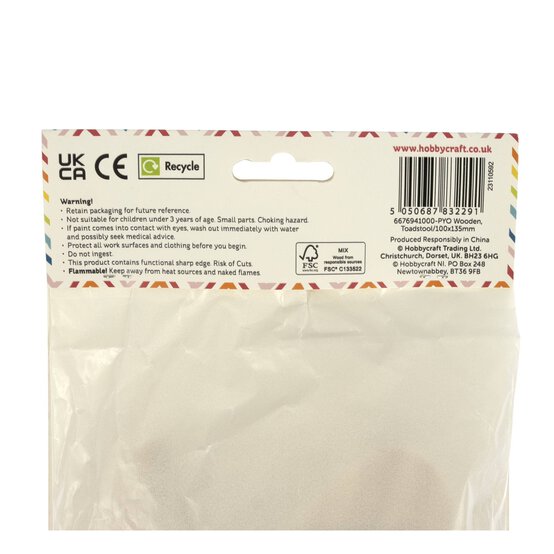 Paint Your Own Wooden Toadstool image number 5