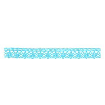Turquoise 25mm Cotton Lace Trim by the Metre