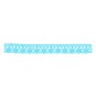 Turquoise 25mm Cotton Lace Trim by the Metre image number 1