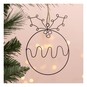 Christmas Pudding Wire Decoration 14cm image number 1