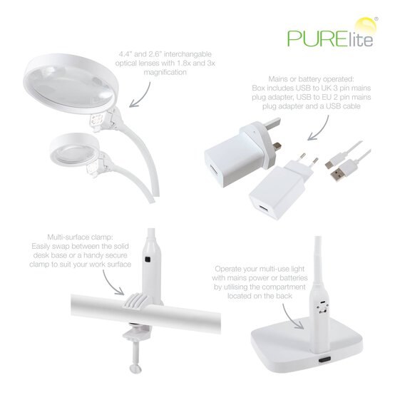 Purelite Multi Use Magnifying Lamp image number 2