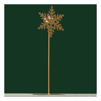 Gold Snowflake Candle Holder 31.5cm
